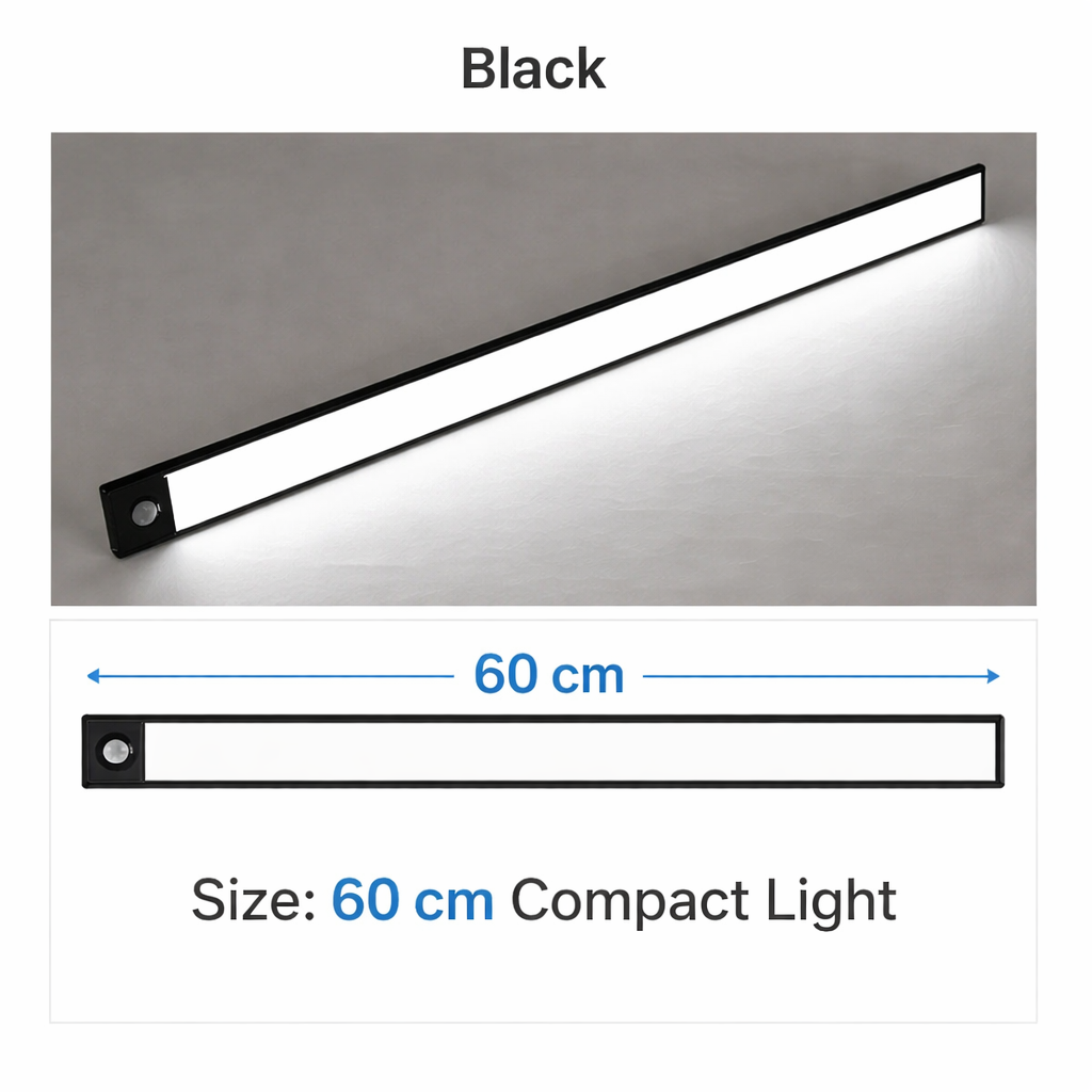 Wireless LED Night Light with Motion Sensor, USB Rechargeable