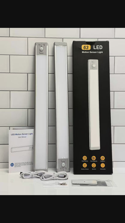 Wireless LED Night Light with Motion Sensor, USB Rechargeable